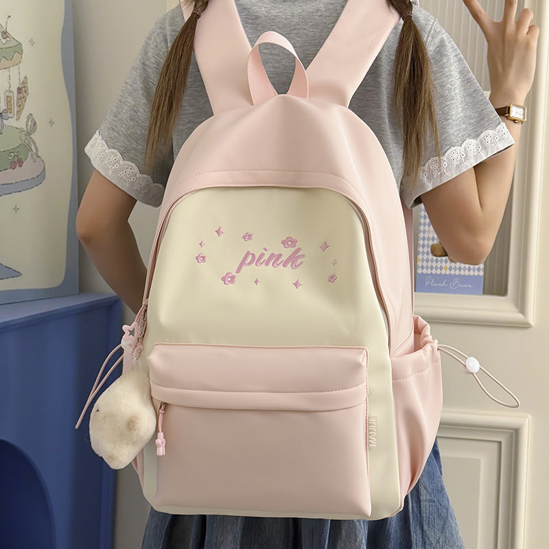 Cute Floral-Embellished Backpack Bowlift