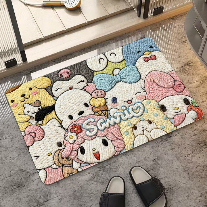 Cartoon Character Doormat for Home Entryway
