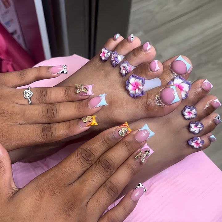 Floral Fantasy Nail Art Enhancements Bowlift