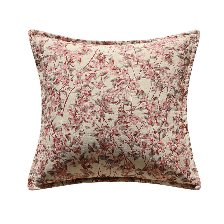 Decorative pillow with floral design