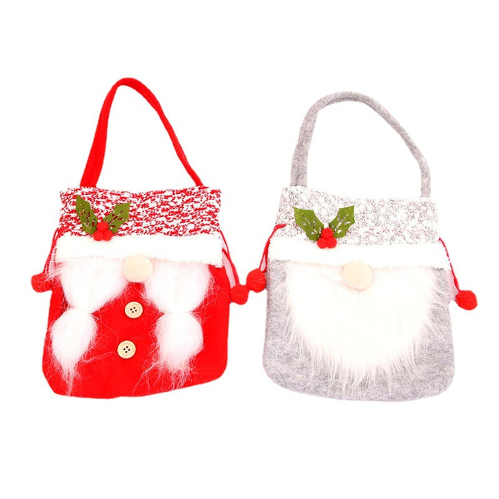 Santa-Themed Holiday Tote Bag Bowlift