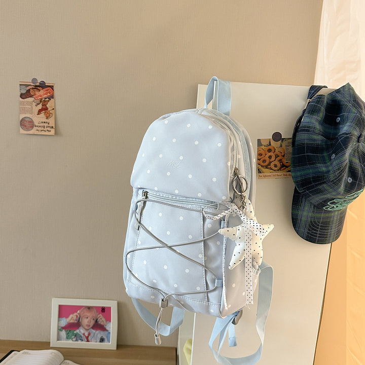 Casual Polka Dot Mini Backpack Bowlift