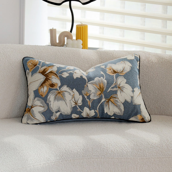 Decorative pillow with floral design