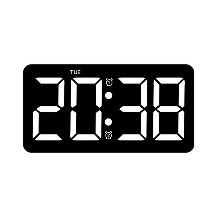 Digital LED Alarm Clock with Large Display Bowlift