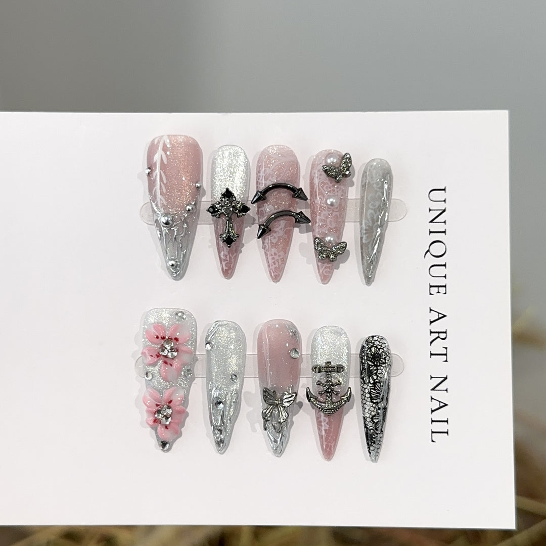 Decorative Press-On Nail Set
