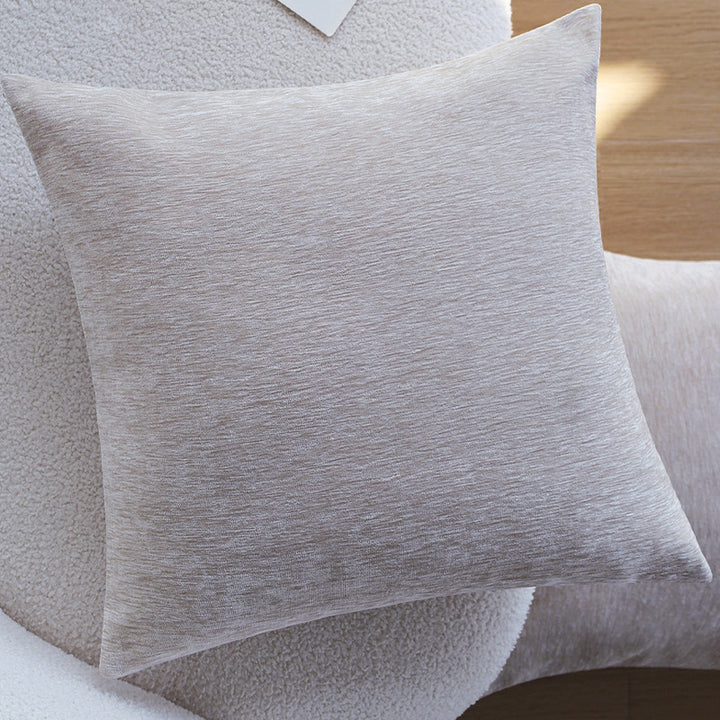Square cushion cover made of soft chenille velvet with a mottled structure Bowlift
