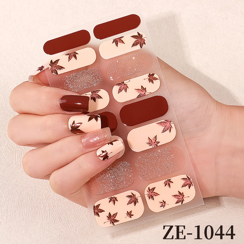 Floral Design Nail Art Wraps
