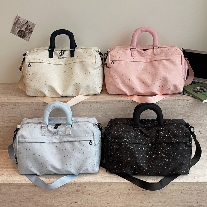 Stylish Stars-Patterned Adventure Duffle Bag Bowlift