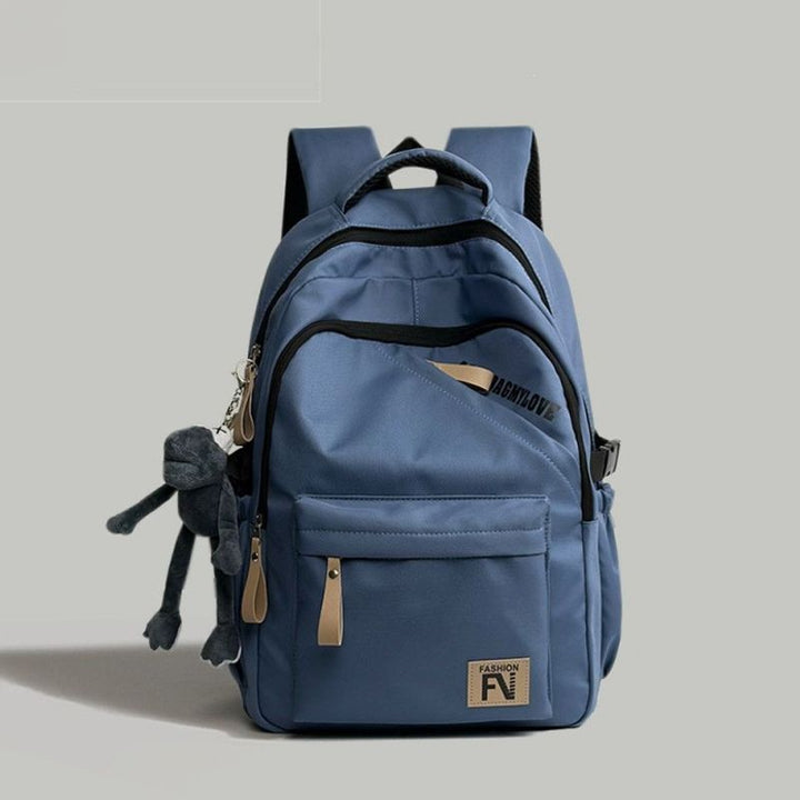 Versatile Urban Backpack with Cute Keychain Bowlift