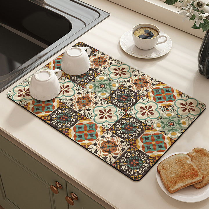 Decorative Kitchen Comfort Mat Bowlift