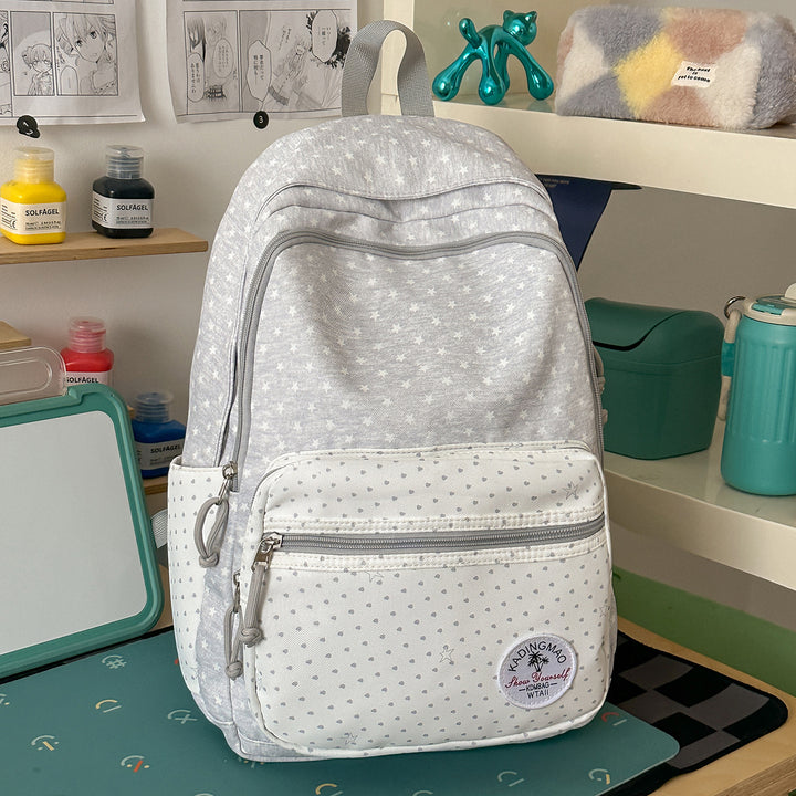 Playful Star-Patterned Backpack Bowlift 1791205809