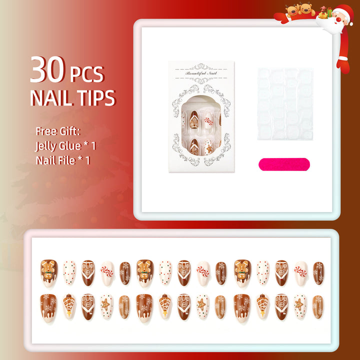 Festive-Themed Press-On Nail Set