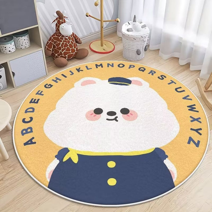 Kids Educational Character Area Rug for Home