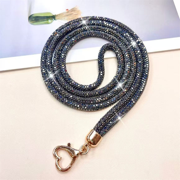 Sparkling Rhinestone Key Lanyard Bowlift