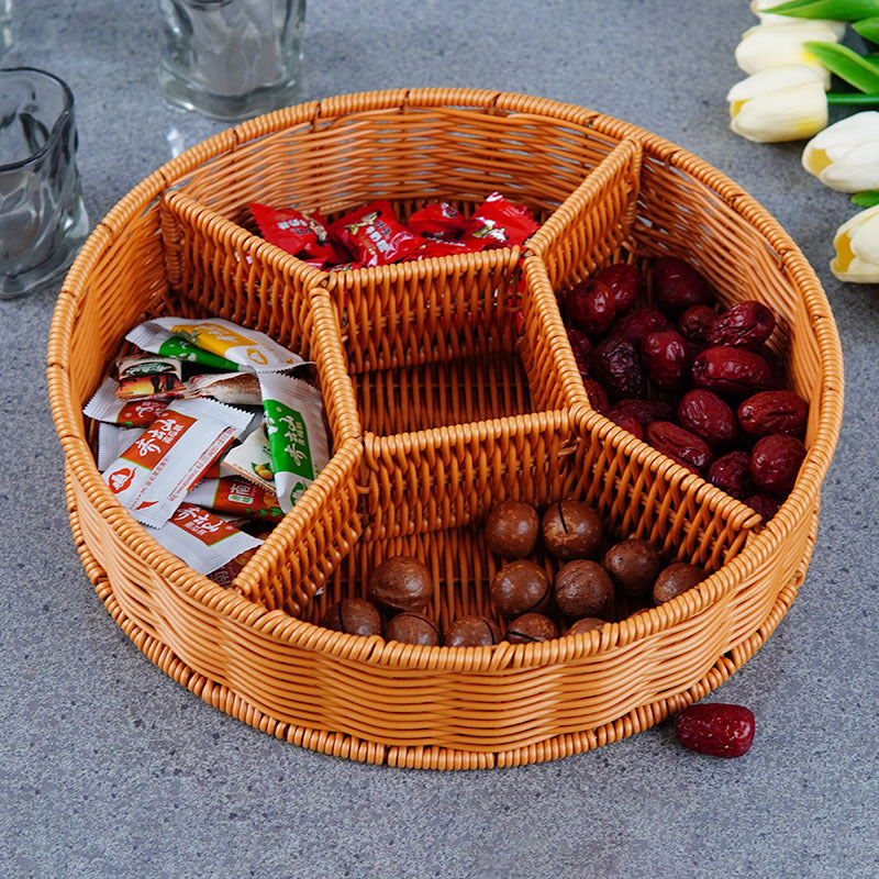 Ladies Elegant Round Storage Basket with Clear Lid Bowlift