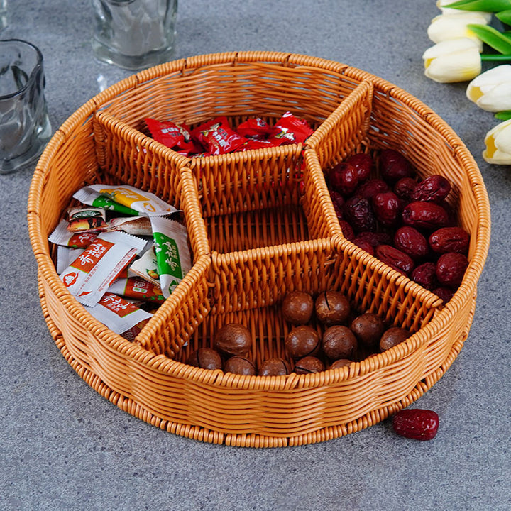 Ladies Elegant Round Storage Basket with Clear Lid Bowlift