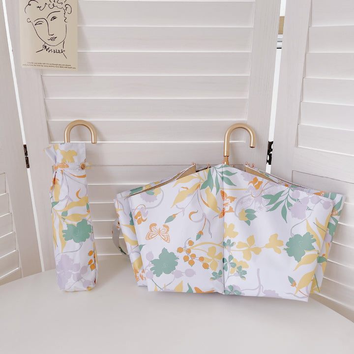 Ladies elegant romantic folding umbrella Bowlift