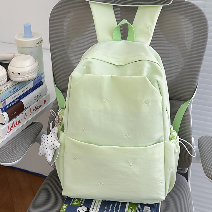 Elegant Embroidered Casual Backpack Bowlift