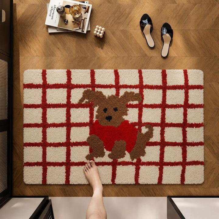 Decorative Dog-Themed Area Rug Bowlift