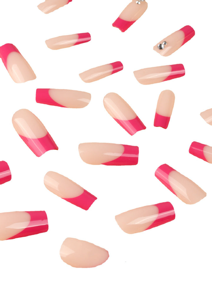 Stylish French Tip Nail Extensions Bowlift
