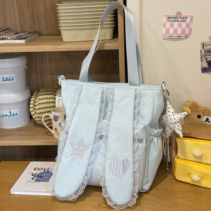 Playful Decorative Patchwork Backpack Bowlift