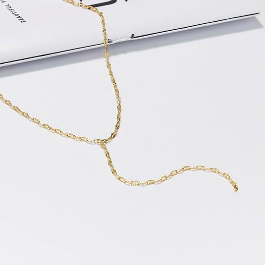 Y-Chain Lariat Necklace Bowlift