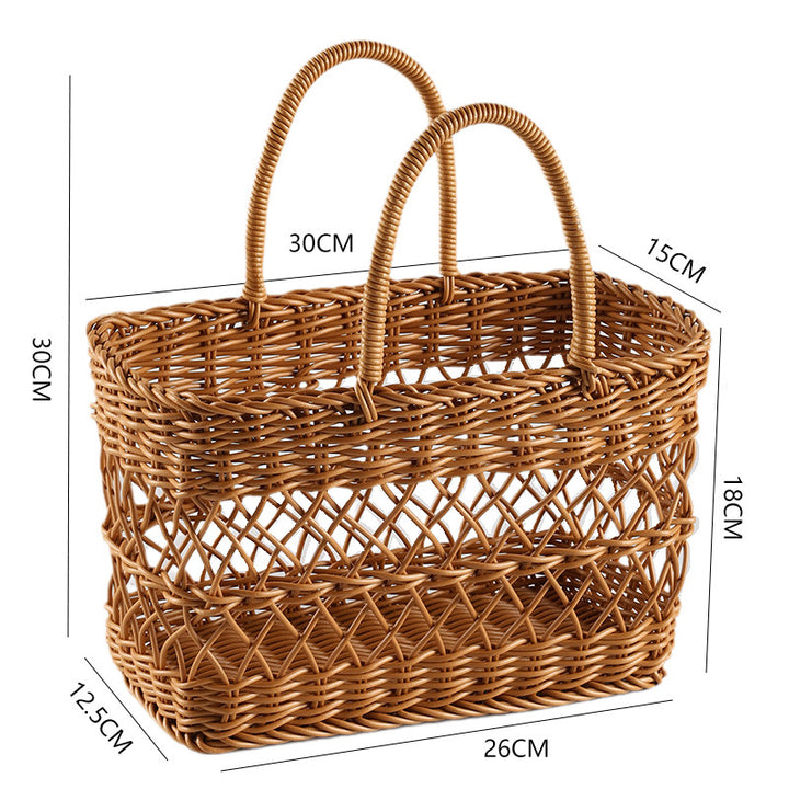 Handcrafted Woven Market Tote Bowlift
