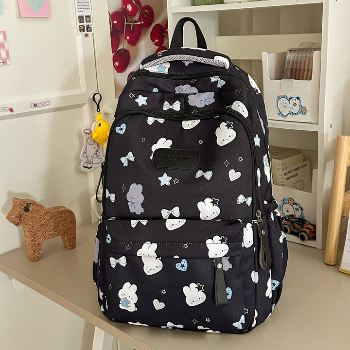 Cartoon-Printed Backpack Bowlift