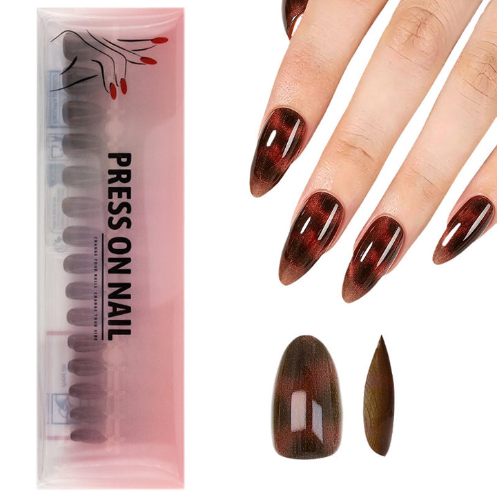 Artificial nails with glamorous design Bowlift