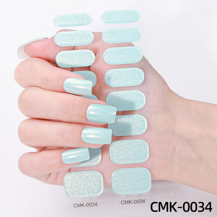 Glitter Finish Nail Wraps