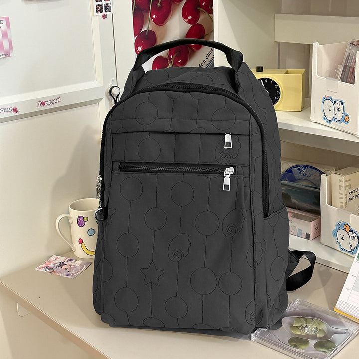Quilted Multi-Functional Backpack Bowlift