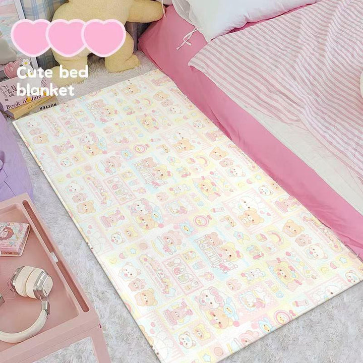 Cute Cartoon-Themed Bed Blanket