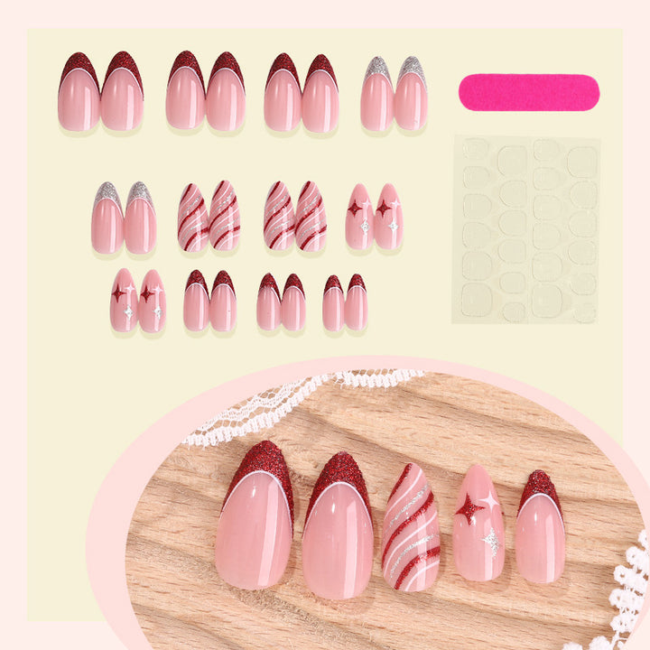 Gradient Style Press-On Nails with Closure Kit Bowlift