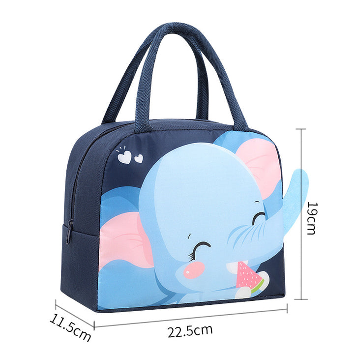Playful Bunny-Themed Insulated Lunch Bag