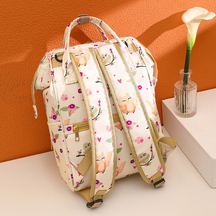 Fun Dinosaur Print Diaper Backpack Bowlift