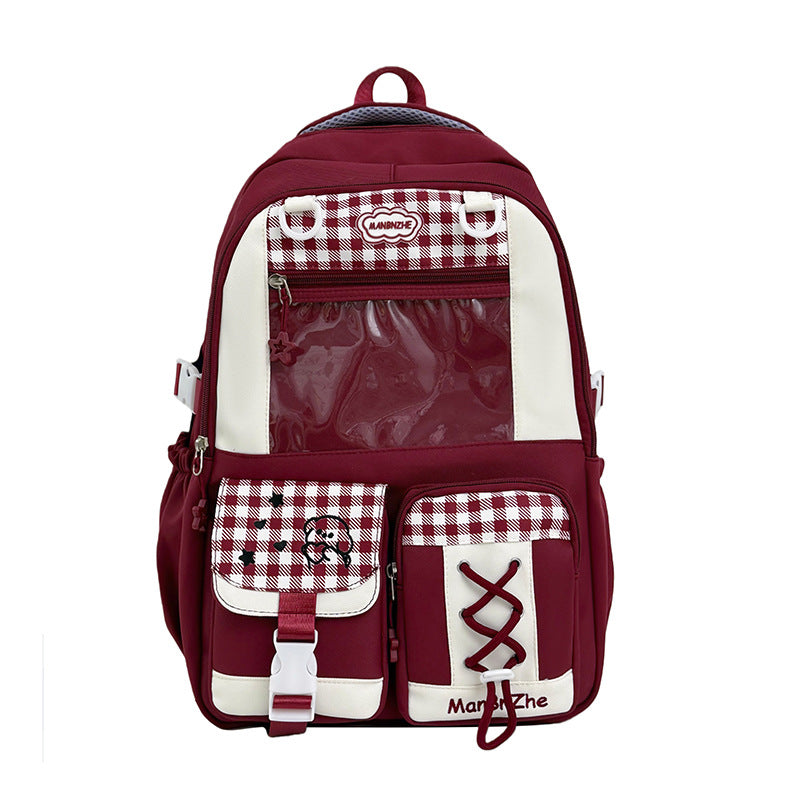 Cute Animal Print School Backpack Bowlift