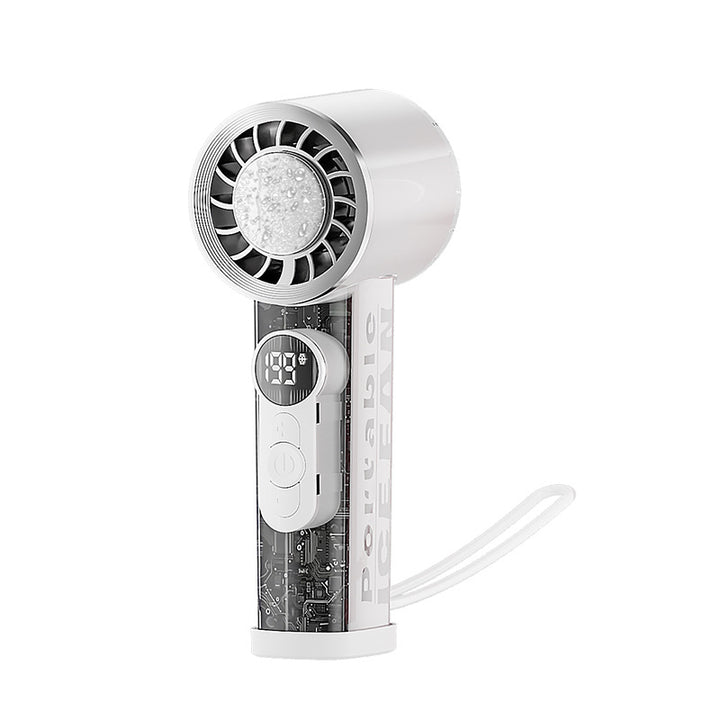 Unisex Portable Hand Fan with Digital Control Bowlift