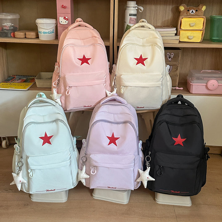 Casual Backpack with Stylish Star Design Bowlift