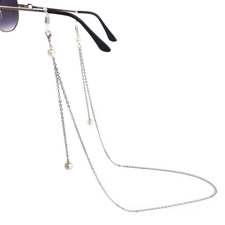 Elegant Pearl-Enhanced Eyewear Chain Bowlift