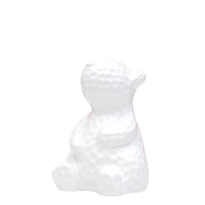 Decorative Ceramic Bear Figurine Bowlift