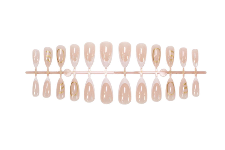 Acrylic nail set with elegant lace design and creative accents Bowlift