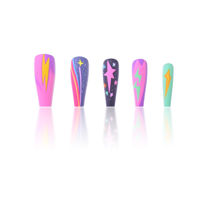 Artistic Graphic Nail Design