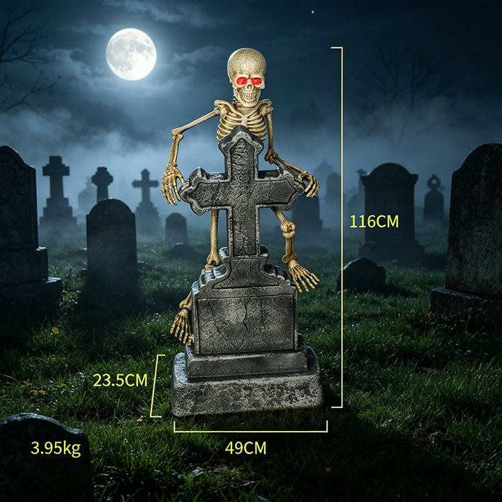 Spooky Animated Skeleton Decoration Bowlift