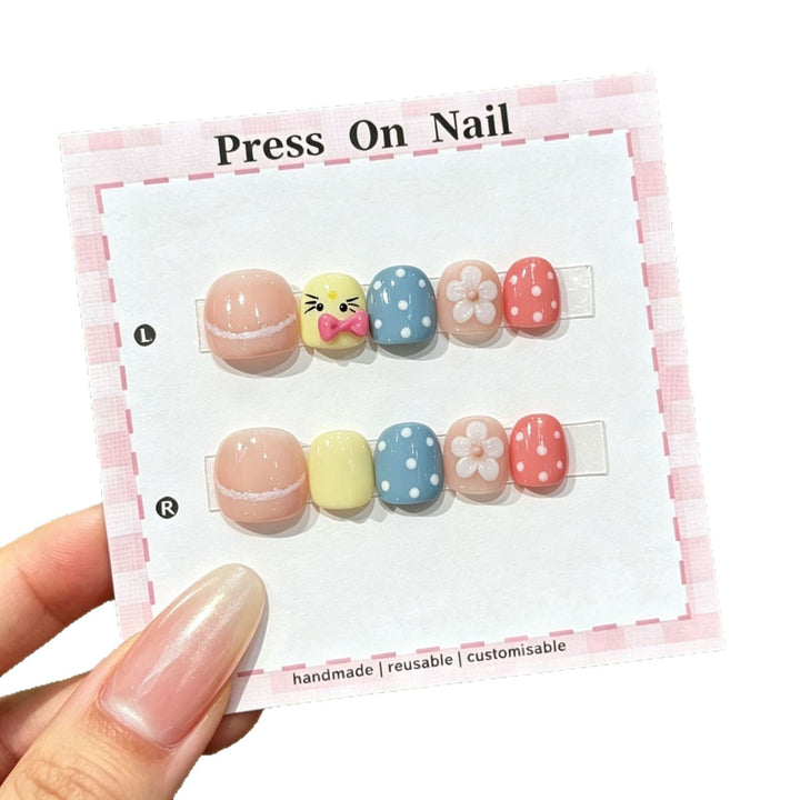 Customizable Cute Character Press-On Nail Set