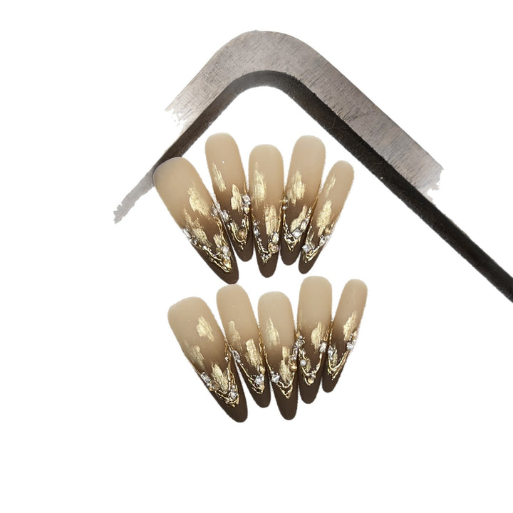 Premium Matte Long Tip Press-On Nails