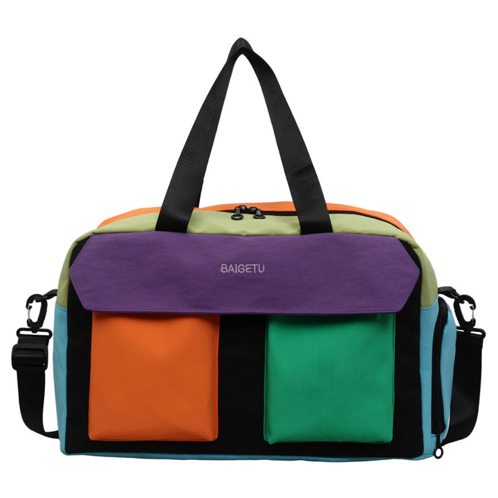Multi-Compartment Colorful Travel Duffle Bag Bowlift