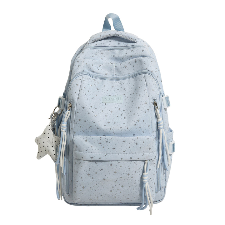 Star-Print Casual Backpack Bowlift