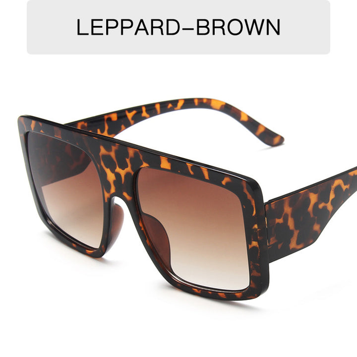 Women's oversized sunglasses with distinctive leopard print Bowlift