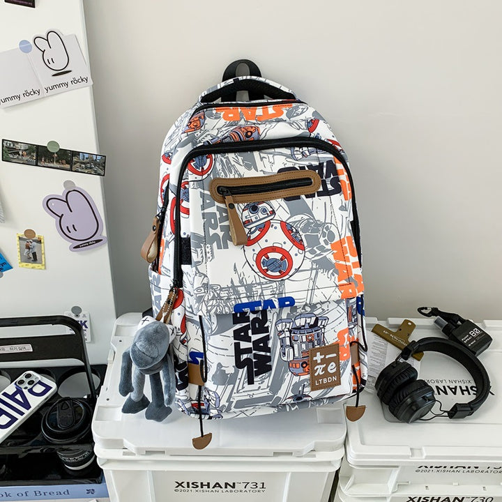 Fashionable Patterned Backpack Bowlift