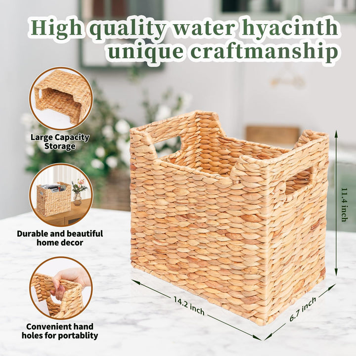 Handcrafted Woven Round Storage Basket Bowlift
